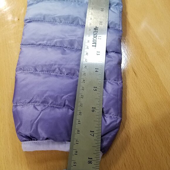 Eddie Bauer Girls 650 Down Packable Puffer Jacket Size Small (6/7) – Blue – New - Picture 7 of 13